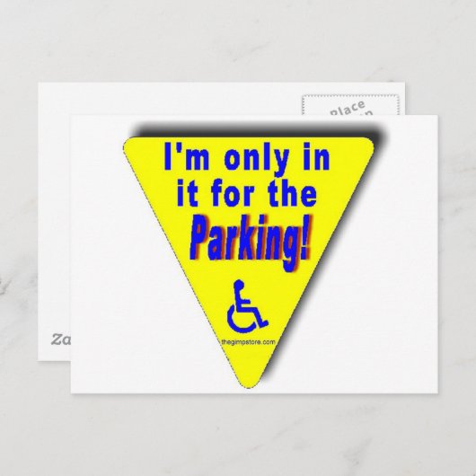 Parkplatz Postkarte (Vorne/Hinten)