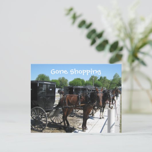 Parkplatz Postkarte (Stehend Vorderseite)