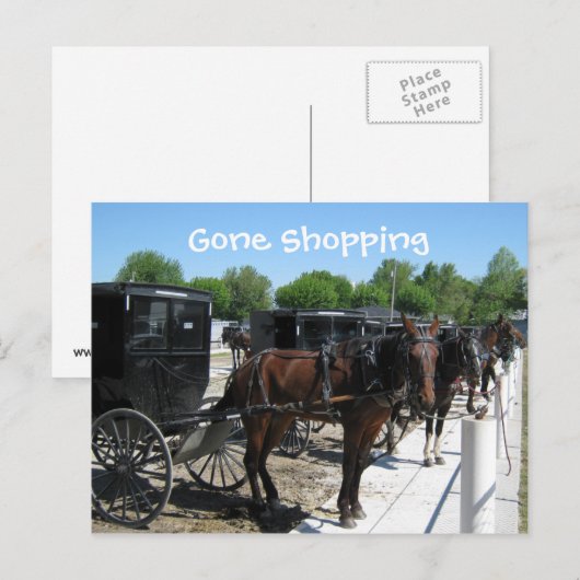 Parkplatz Postkarte (Vorne/Hinten)