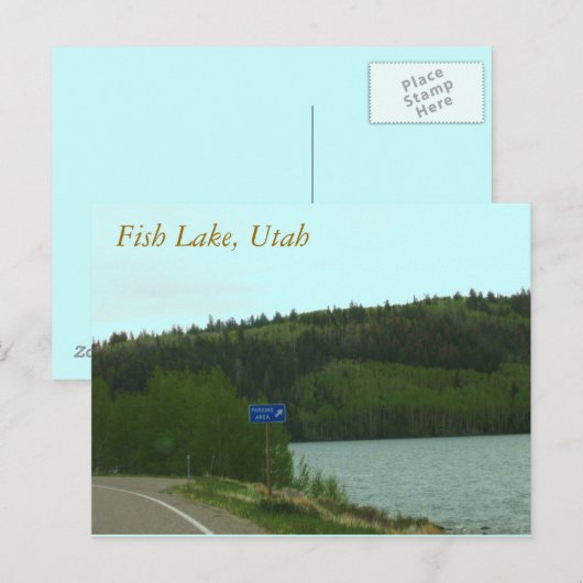 Parkplatz Postkarte (Vorne/Hinten)