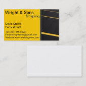 Parkplatz Striping-Visitenkarte Visitenkarte (Vorne/Hinten)
