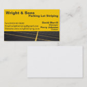 Parkplatz Striping-Visitenkarte Visitenkarte (Vorne/Hinten)