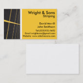 Parkplatz Striping-Visitenkarte Visitenkarte (Vorne/Hinten)