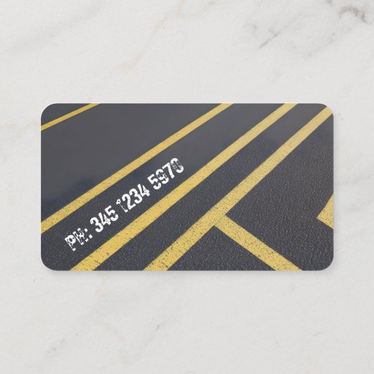 Parkplatz Visitenkarte (Rückseite)