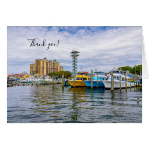 Parkplätze Boote Destin Florida Hafen Danke Karte