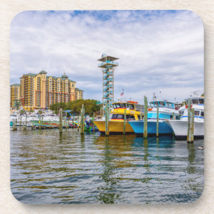 Parkplätze Boote Destin Florida Hafen Untersetzer