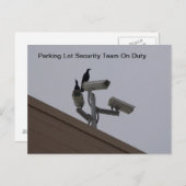 Parkplatzsicherheit Postkarte (Vorne/Hinten)