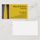 Parkplatzstriping-Visitenkarte Visitenkarte (Vorne/Hinten)