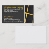 Parkplatzstriping-Visitenkarte Visitenkarte (Vorne/Hinten)