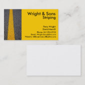 Parkplatzstriping-Visitenkarte Visitenkarte (Vorne/Hinten)