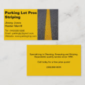 Parkplatzstriping-Visitenkarte Visitenkarte (Vorne/Hinten)