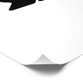 Parkrichtung rechts, Party Pfeil Poster (Ecke)