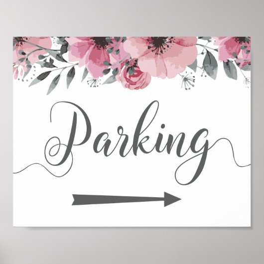 Parkrichtungen nach rechts abzeichnen poster (Vorne)