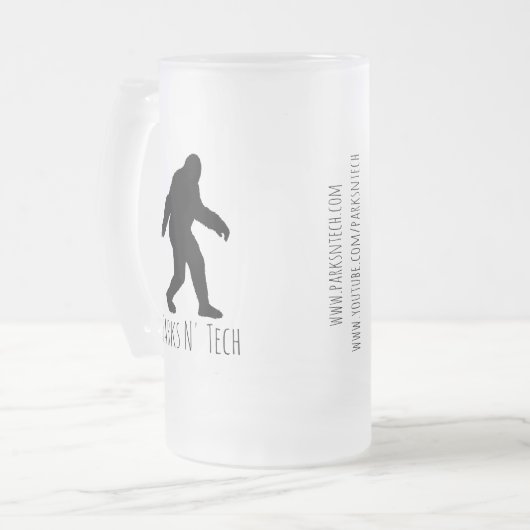 Parks N' Tech Bigfoot Mattglas Bierglas (Vorderseite Links)