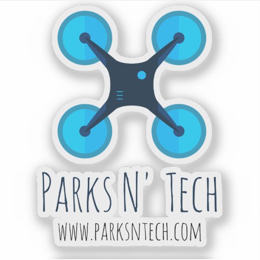 Parks N' Tech Quadcopter 2 Aufkleber (Vorderseite)