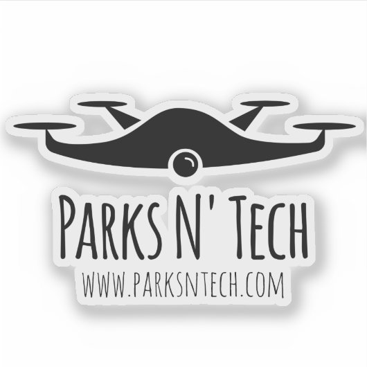 Parks N' Tech Quadcopter Aufkleber (Vorderseite)