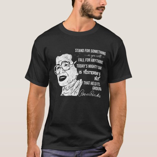 Parks Quotes Rosa Inspirational Black History Mont T-Shirt (Vorderseite)