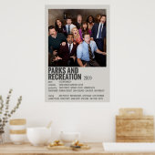 Parks und Erholung Minimalistisch Poster (Küche)