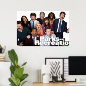 Parks und Rec Group Shot Poster (Heimbüro)