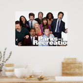 Parks und Rec Group Shot Poster (Küche)
