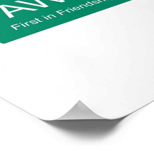 Parks und Rezeption willkommen Poster (Ecke)