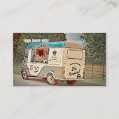 Parks Vintager Ice Cream Truck Visitenkarte (Vorderseite)