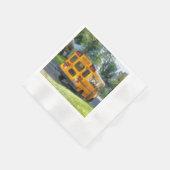 Parkschule Bus Serviette (Ecke)