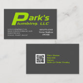 ParksPlumbing-09-10-2018 Visitenkarte (Vorne/Hinten)