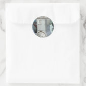 Parkuhr Runder Aufkleber (Tasche)