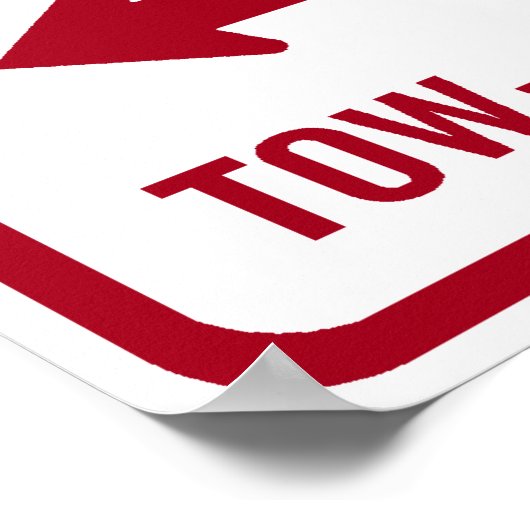 Parkverbot M-F 8-5 Straßenschild Poster (Ecke)