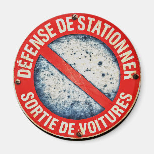 Parkverbotsschild Rundmagnet Magnet