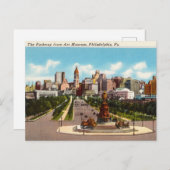Parkway, Philadelphia, Pennsylvania Postkarte (Vorne/Hinten)