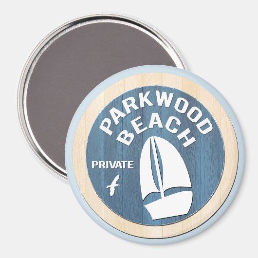 Parkwood Beach 3" Magnet (Vorderseite/Rückseite)