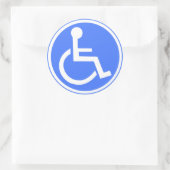 PARKZONE FÜR RÄDER RUNDER AUFKLEBER (Tasche)