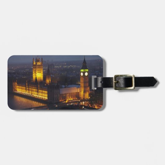 Parlament, Big Ben, Westminster Gepäckanhänger (Vorderseite horizontal)