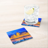 Parlament Budapest Rechteckiger Pappuntersetzer (Vor Ort)