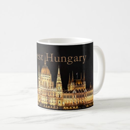 Parlament - Budapest - Ungarn Kaffeetasse (VorderseiteRechts)