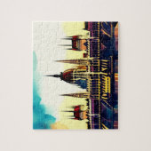 Parlament für Wasserfarbe Budapest Puzzle (Vertikal)