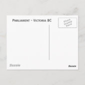 Parlament in der Nacht Postkarte (Rückseite)