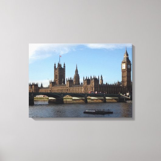 Parlament in London Leinwanddruck (Vorderseite)