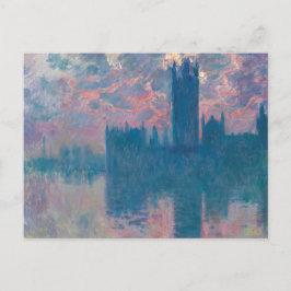Parlament, Sunset von Claude Monet Postkarte