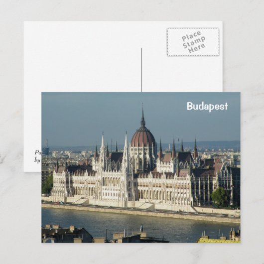 Parlament Ungarns Postkarte (Vorne/Hinten)