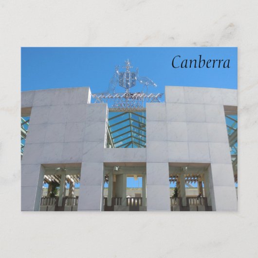 Parlament von Australien, Canberra. Postkarte (Vorderseite)