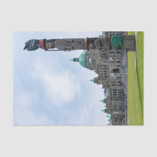 Parlament von British Columbia - Victoria, Kanada Seidenpapier (Vorderseite)