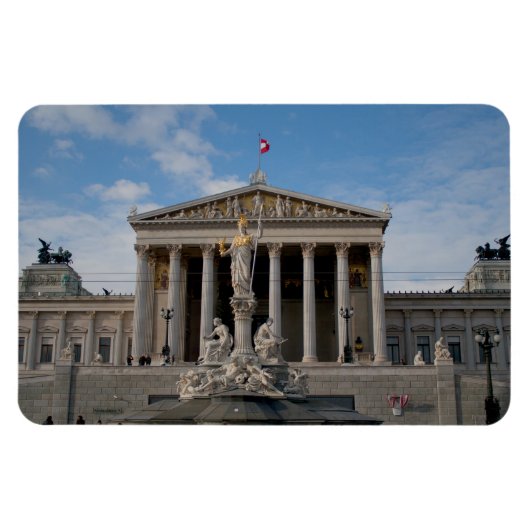 Parlament, Wien Österreich Magnet (Horizontal)