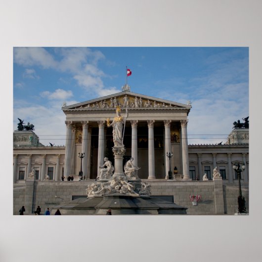 Parlament, Wien Österreich Poster (Vorne)
