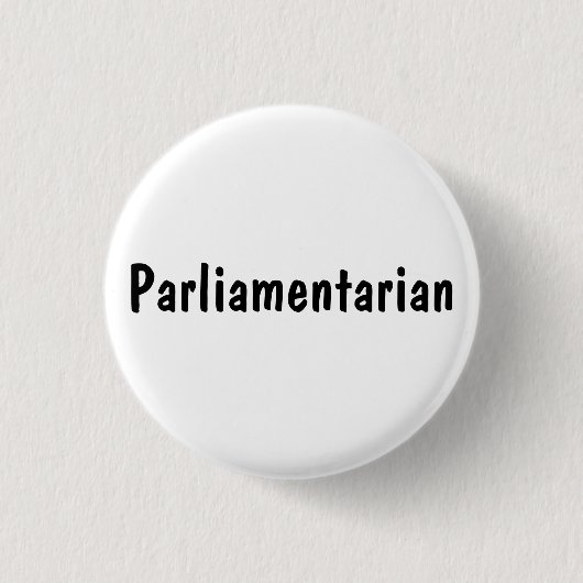 Parlamentarier Button (Vorderseite)