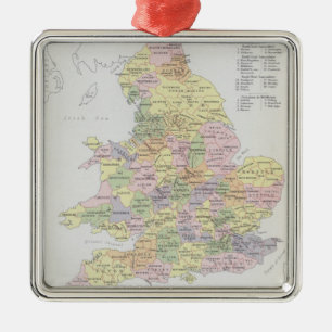 Parlamentarische Darstellung England u. Wales Ornament Aus Metall