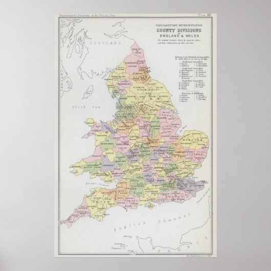 Parlamentarische Vertretung | England & Wales Poster (Vorne)