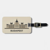 Parlamentsgebäude - Budapest  Gepäckanhänger (Vorderseite horizontal)